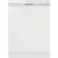Frigidaire - 24" Front Control Built-In Dishwasher with PowerPlus Cycle, 60 dBA - White - Front_Zoom