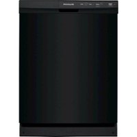 Frigidaire - 24" Front Control Tall Tub Built-In Dishwasher - Black - Front_Zoom