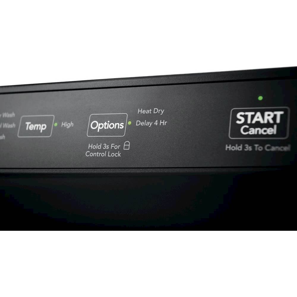 Alt View 12. Frigidaire - Frigidaire 24" Front Control Built-In Dishwasher, 60dba - Black.
