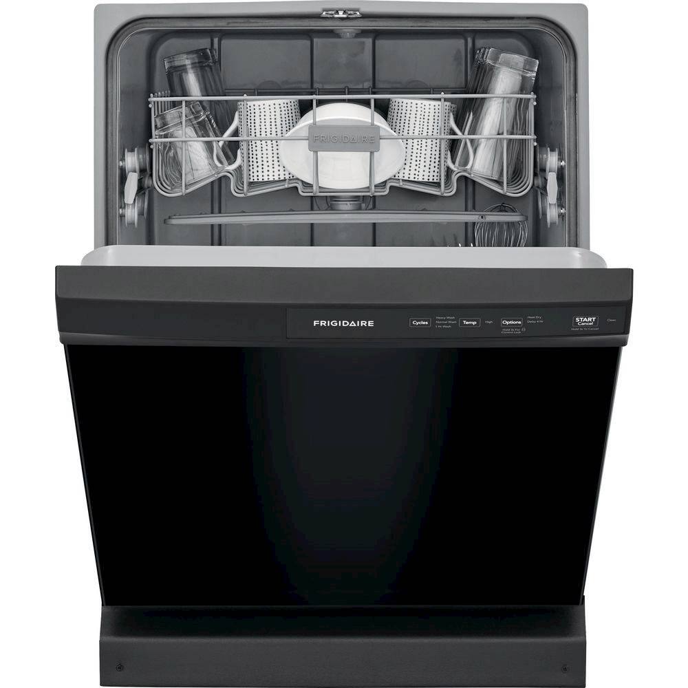 Alt View 17. Frigidaire - Frigidaire 24" Front Control Built-In Dishwasher, 60dba - Black.
