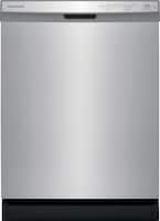 Frigidaire - 24" Front Control Tall Tub Built-In Dishwasher - Stainless steel - Front_Standard