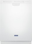 Front Zoom. Maytag - 24" Front Control Built-In Dishwasher with Stainless Steel Tub - White.