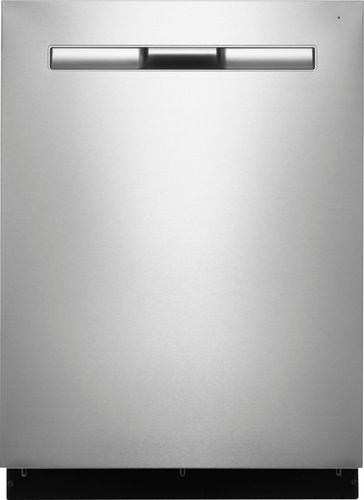 Maytag - 24" Top Control Built-In Dishwasher with Stainless Steel Tub - Fingerprint Resistant Stainless Steel