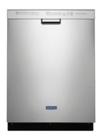 Maytag - 24" Front Control Built-In Dishwasher with Stainless Steel Tub - Stainless steel - Front_Zoom