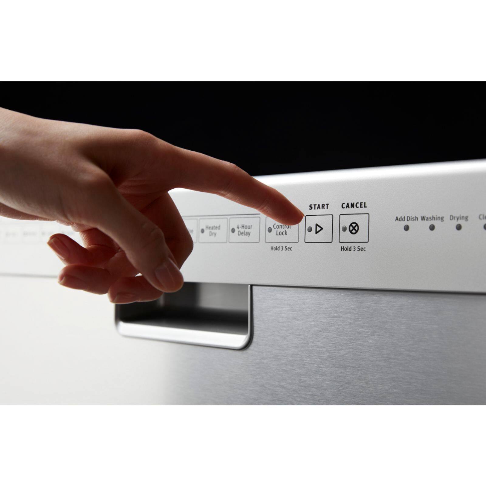 Alt View 11. Maytag - 24" Front Control Built-In Dishwasher with Stainless Steel Tub - Stainless Steel.