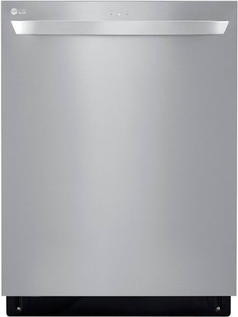 LG – 24″ Top-Control Built-In Smart Wifi-Enabled Dishwasher with Stainless Steel Tub, Quadwash, and 3rd Rack – Stainless steel