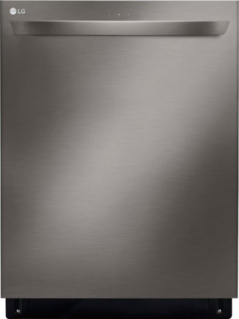 LG – 24″ Top-Control Built-In Smart Wifi-Enabled Dishwasher with Stainless Steel Tub, Quadwash, and 3rd Rack – PrintProof Black Stainless Steel
