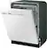 Left. Samsung - 24" Front Control Built-In Dishwasher - White.