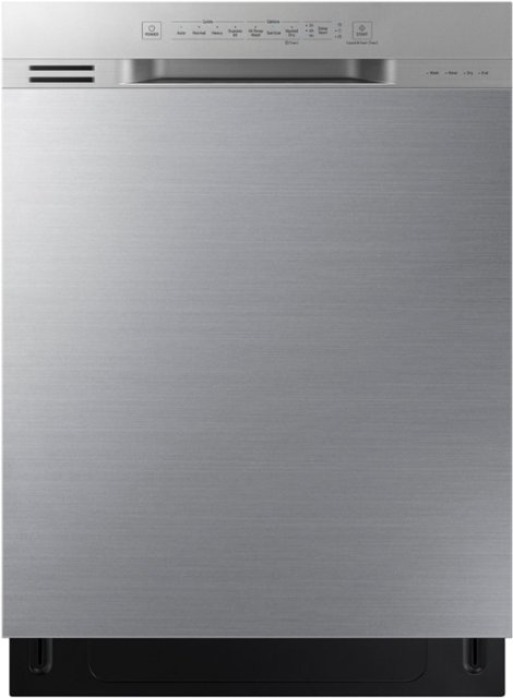 Front Zoom. Samsung - 24" Front Control Built-In Dishwasher - Stainless steel.