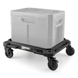 ToughBuilt - 4-Wheel Cart, Rolling Dolly for StackTech Tool Boxes & Organizers - Black