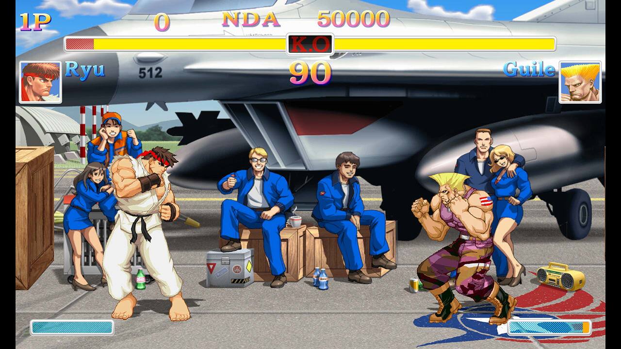 1P Ryu O 512 NDA 50000 K.O 90 Guile