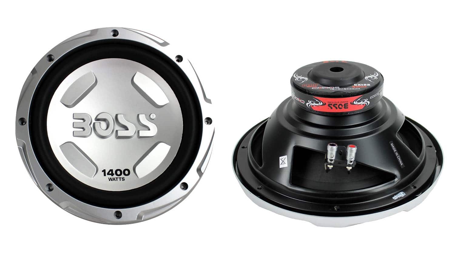 BOSS Audio - Chaos CX122 12" 2800 Watt Car Power Subwoofer Sub Woofer PAIR - Black