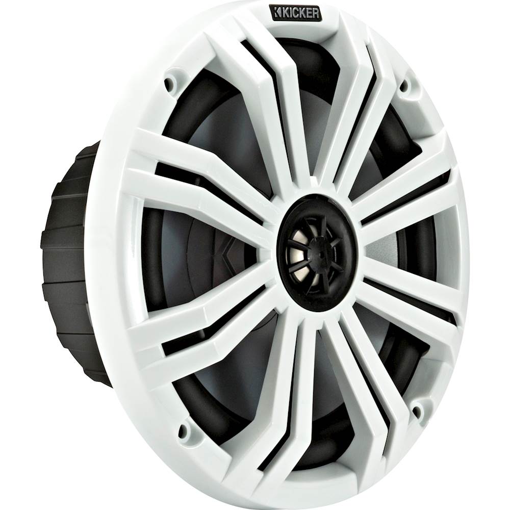 Angle View: KICKER - QS Series 6-1/2" 2-Way Component Speakers with Polypropylene Cones (Pair) - Black