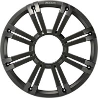 10" LED Grille for Select KICKER Subwoofers - Charcoal - Front_Zoom