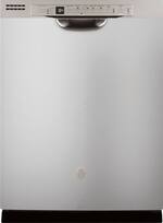 GE - Front Control Built-In Dishwasher with 3rd Rack, 50 dBA - Stainless steel - Front_Standard