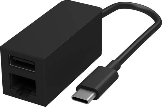 Microsoft Surface Usb C To Ethernet And Usb Adapter Black Jwl 00001 Best Buy