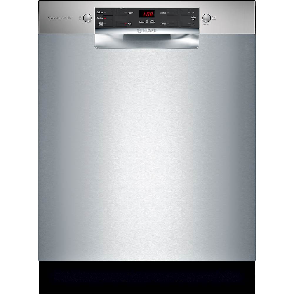 Bosch 300 Series 24 in. Stainless Steel Front Control Tall Tub