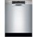 Front Zoom. Bosch - 300 Series 24" Front Control Built-In Dishwasher with Stainless Steel Tub - Stainless steel.