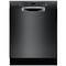 Bosch - 300 Series 24" Front Control Built-In Dishwasher with Stainless Steel Tub-Front_Standard