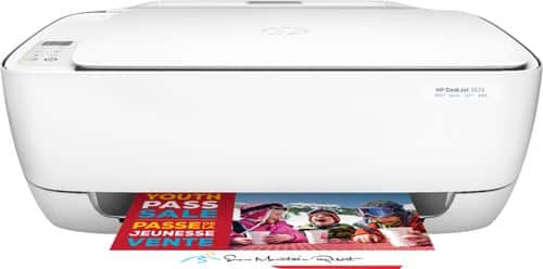 HP - DeskJet 3634 Wireless All-In-One Printer - White-Front_Standard