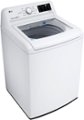 Angle Zoom. LG - 4.5 Cu. Ft. High-Efficiency Top-Load Washer with TurboDrum Technology - White.