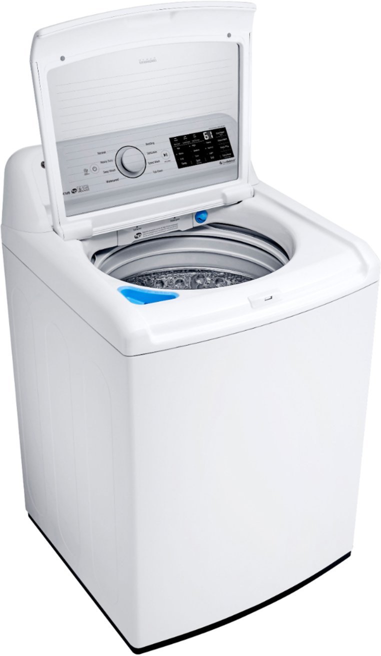 Zoom in on Alt View Zoom 11. LG - 4.5 Cu. Ft. High-Efficiency Top-Load Washer with TurboDrum Technology - White.