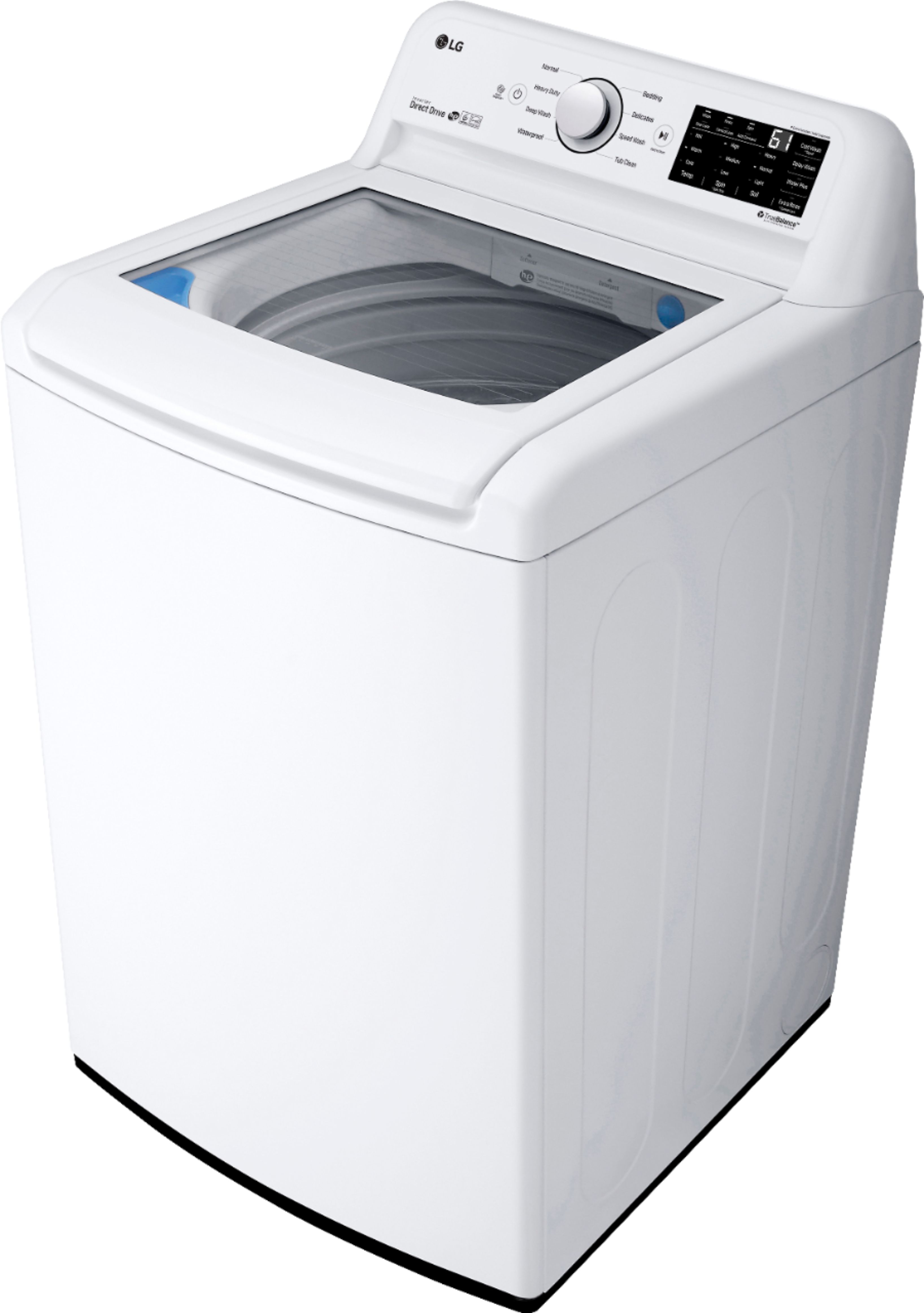 Left View: Maytag - 6.0 Cu. Ft. 10-Cycle Top-Loading Washer - White