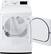 Alt View 12. LG - 7.3 Cu. Ft. Electric Dryer with Sensor Dry - White.