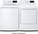Alt View 20. LG - 7.3 Cu. Ft. Gas Dryer with Sensor Dry - White.