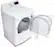 Alt View 3. LG - 7.3 Cu. Ft. Gas Dryer with Sensor Dry - White.