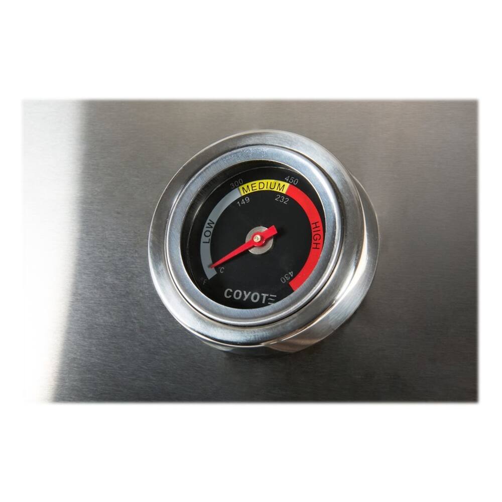 Alt View 11. Coyote - C-Series 35.5" Built-In Gas Grill - Stainless Steel.