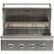 Alt View 13. Coyote - C-Series 35.5" Built-In Gas Grill - Stainless Steel.