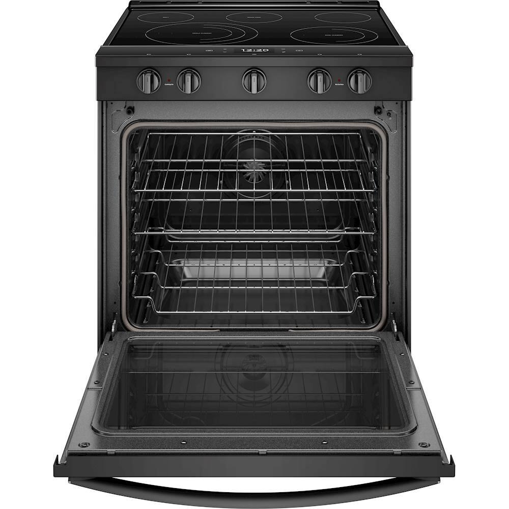 Alt View 12. Whirlpool - 6.4 Cu. Ft. Self-Cleaning Slide-In Electric Convection Range - Black.