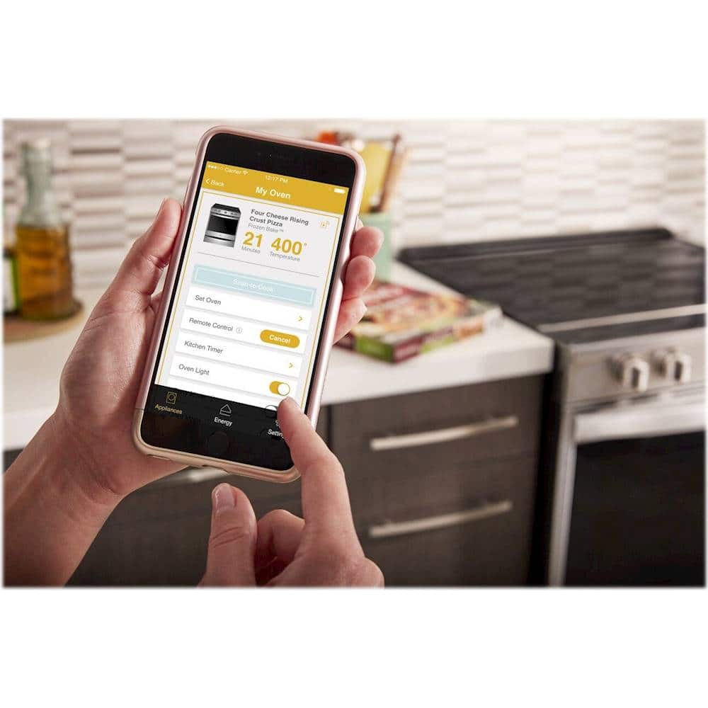 Alt View 15. Whirlpool - 6.4 Cu. Ft. Self-Cleaning Slide-In Electric Convection Range - Black.