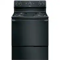 Hotpoint - 5.0 Cu. Ft. Freestanding Electric Range - Black - Front_Zoom