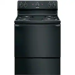 Hotpoint - 5.0 Cu. Ft. Freestanding Electric Range - Black