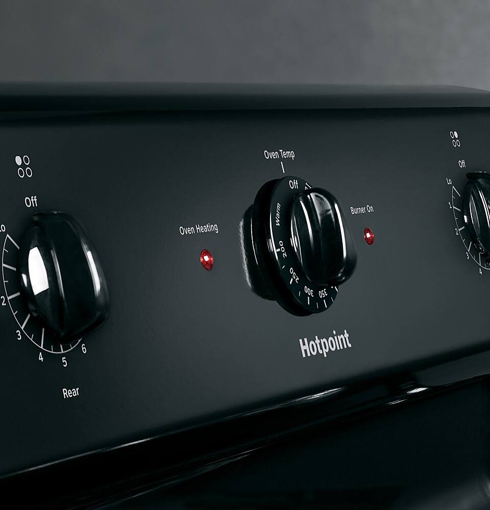 Alt View 11. Hotpoint - 5.0 Cu. Ft. Freestanding Electric Range - Black.