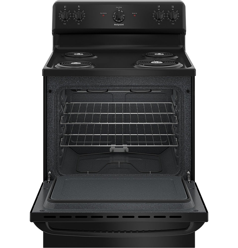Alt View 12. Hotpoint - 5.0 Cu. Ft. Freestanding Electric Range - Black.
