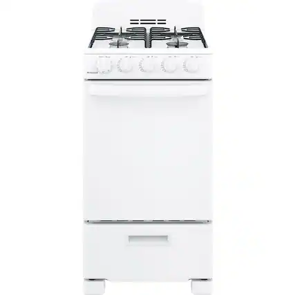 Front. Hotpoint - 2.3 Cu. Ft. Freestanding Gas Range - White.