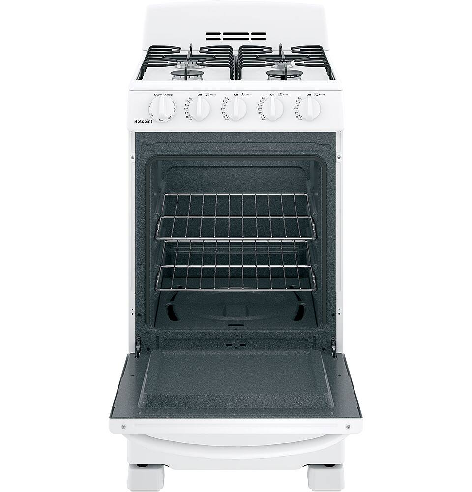 Alt View 11. Hotpoint - 2.3 Cu. Ft. Freestanding Gas Range - White.
