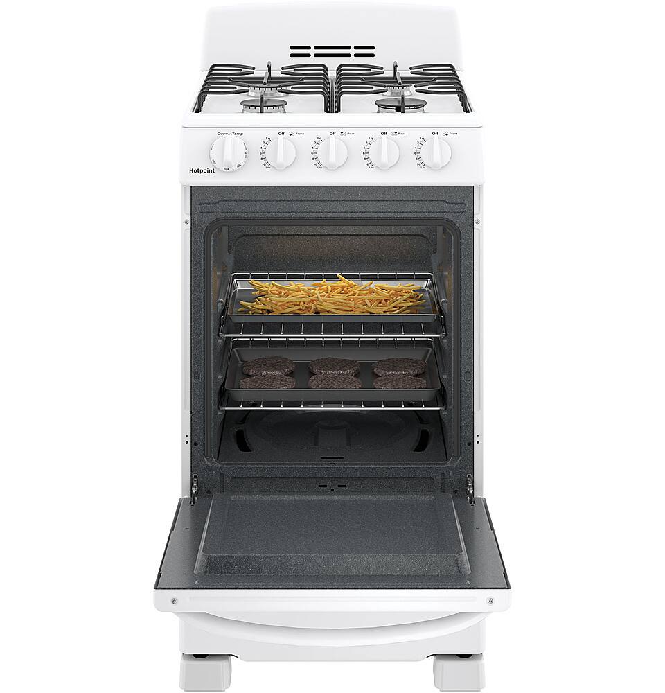 Alt View 12. Hotpoint - 2.3 Cu. Ft. Freestanding Gas Range - White.
