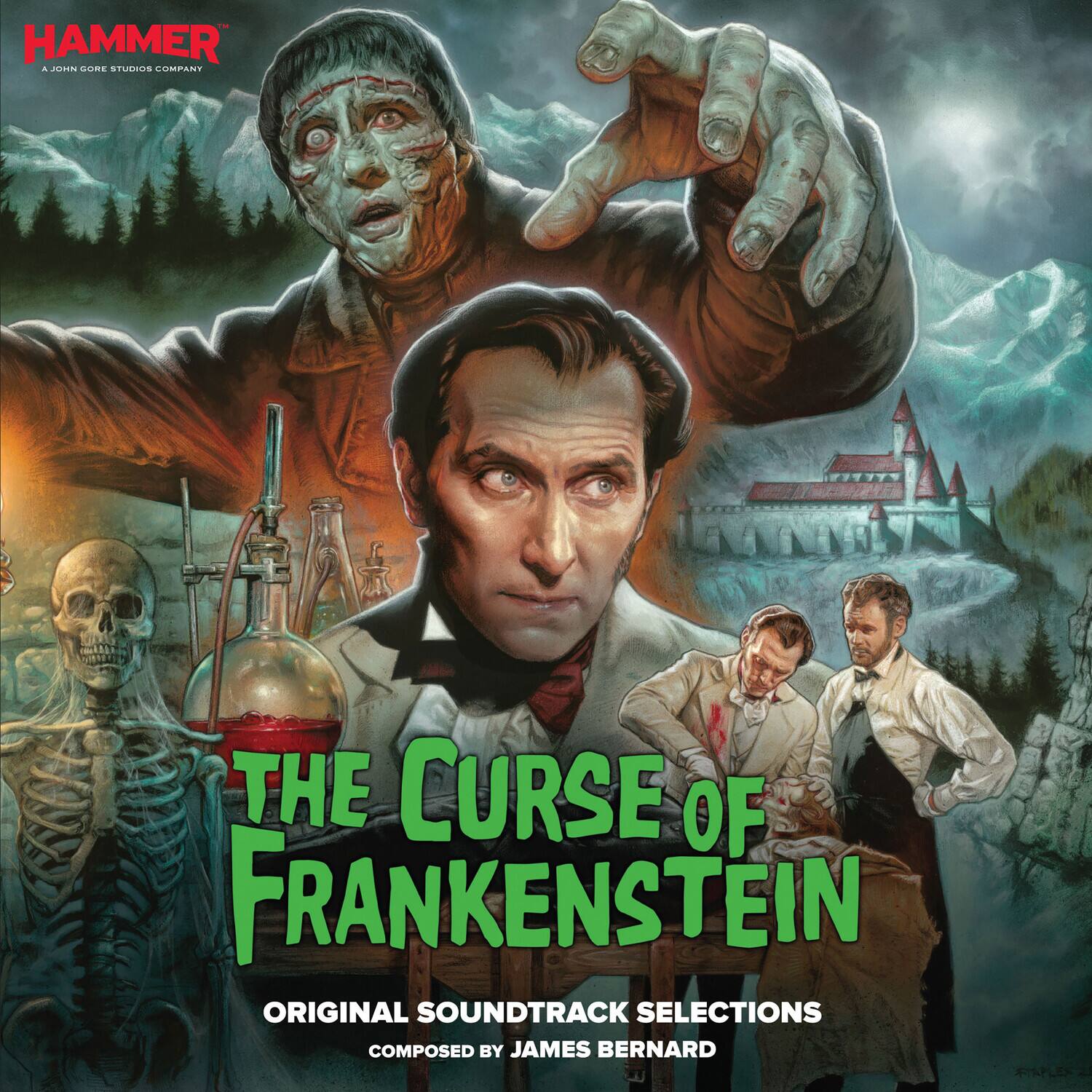 HAMMER  
A JOHN GORE STUDIOS COMPANY  

THE CURSE OF FRANKENSTEIN  
ORIGINAL SOUNDTRACK SELECTIONS  
COMPOSED BY JAMES BERNARD