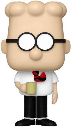 Front. Funko - Dilbert Funko POP Vinyl Figure | Dilbert - White.