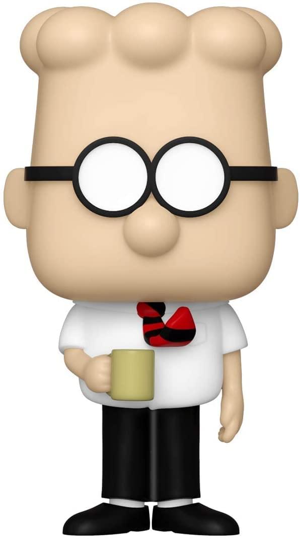 Front. Funko - Dilbert Funko POP Vinyl Figure | Dilbert - White.