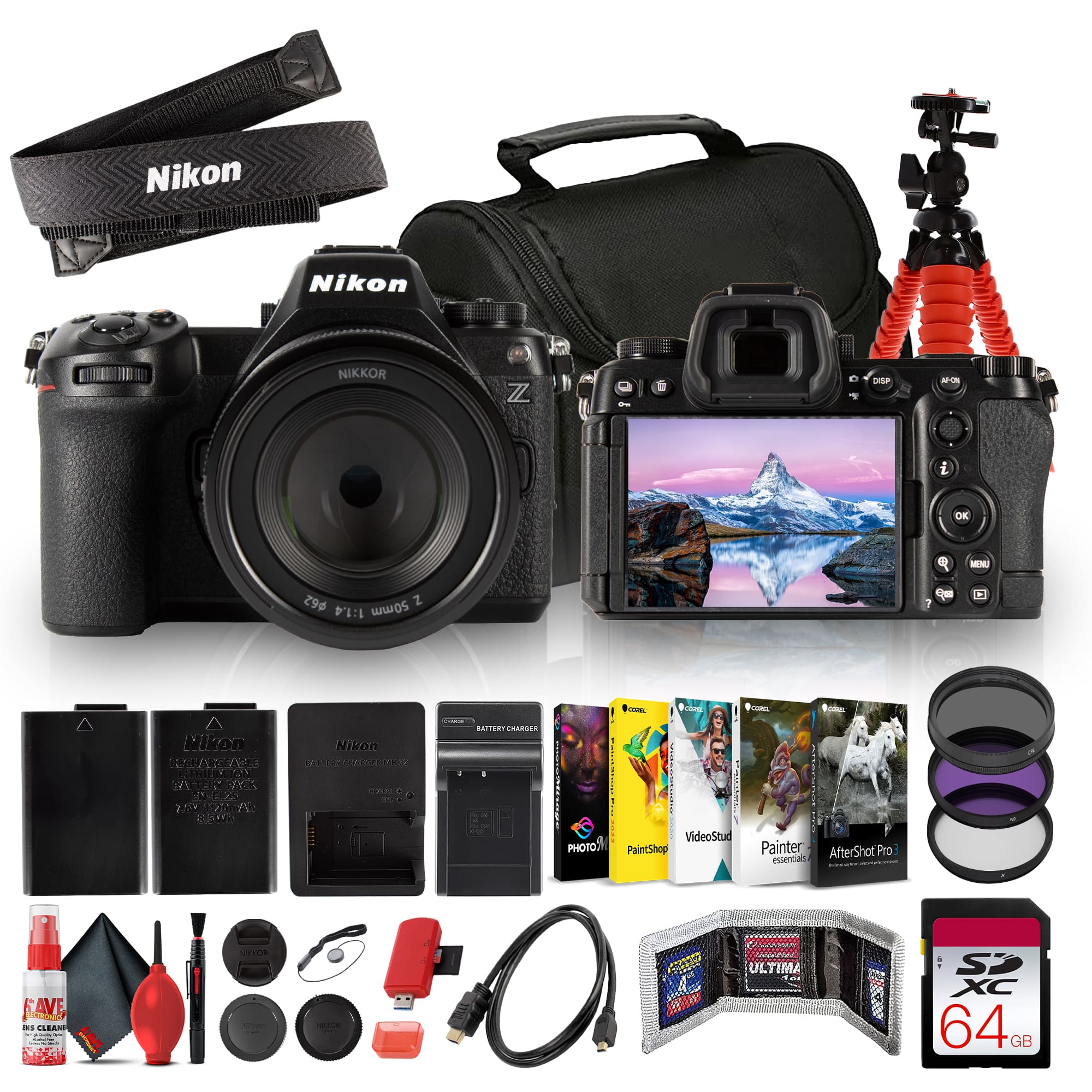 Nikon - Z6 III Mirrorless Camera +50mm f/1.4 Lens FX 24.5MP 6K Bundle +Tripod