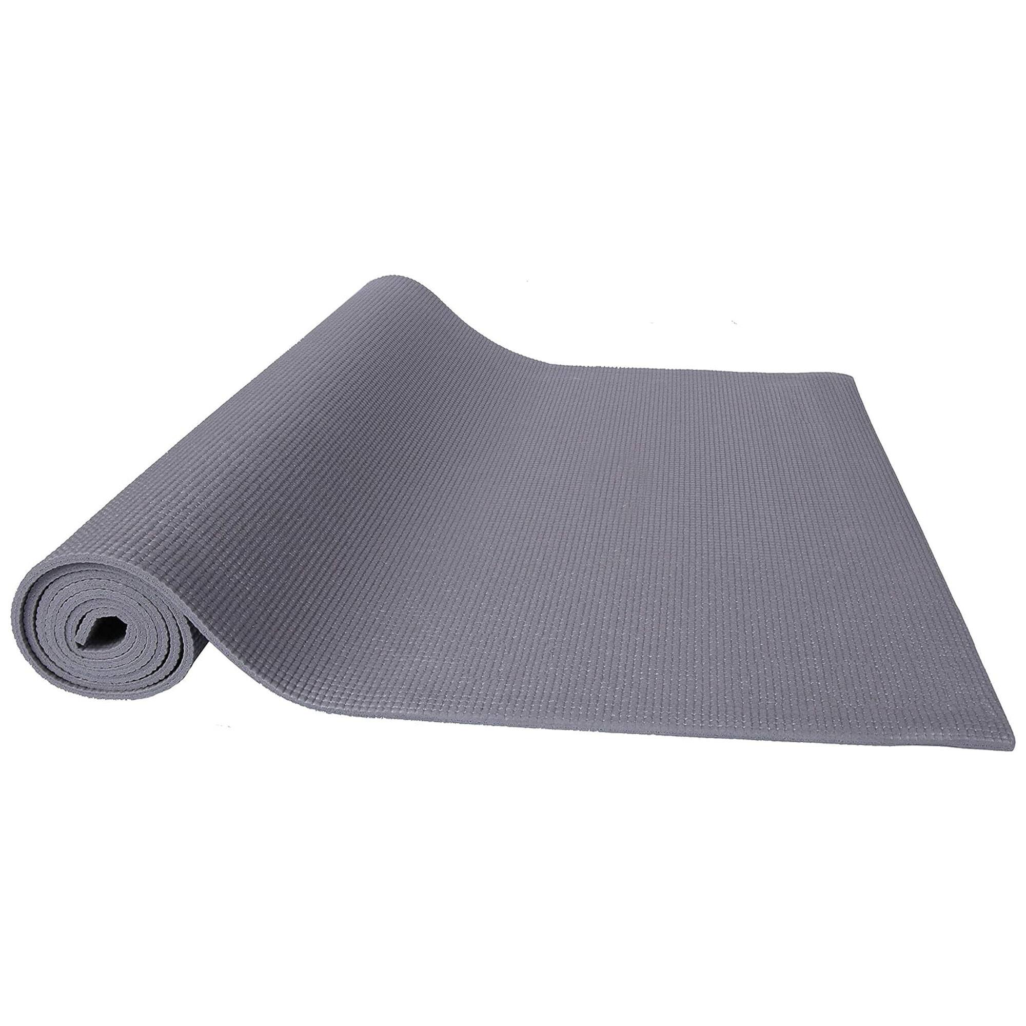 Alt View 4. Signature Fitness - Signature Fitness All Purpose High Density No Tear Exercise Mat w/Strap, Gray - Grey.