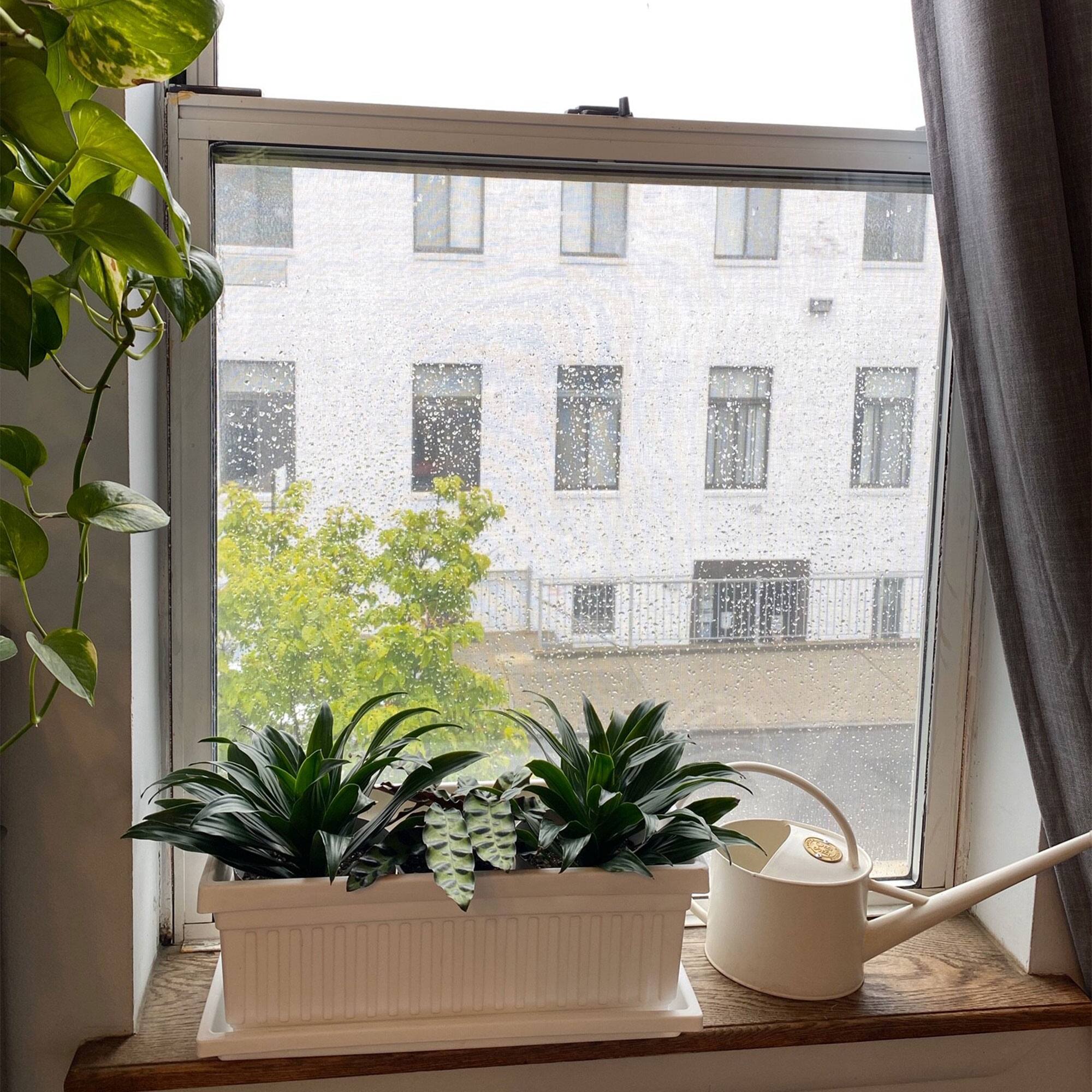 Alt View 3. The HC Companies - HC Companies 30 Inch Fluted Plastic Venetian Garden Flower Window Box (2 Pack) - Black.