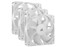 CORSAIR - RS120 PWM 120mm Triple Pack - AirGuide, Magnetic Bearing - White