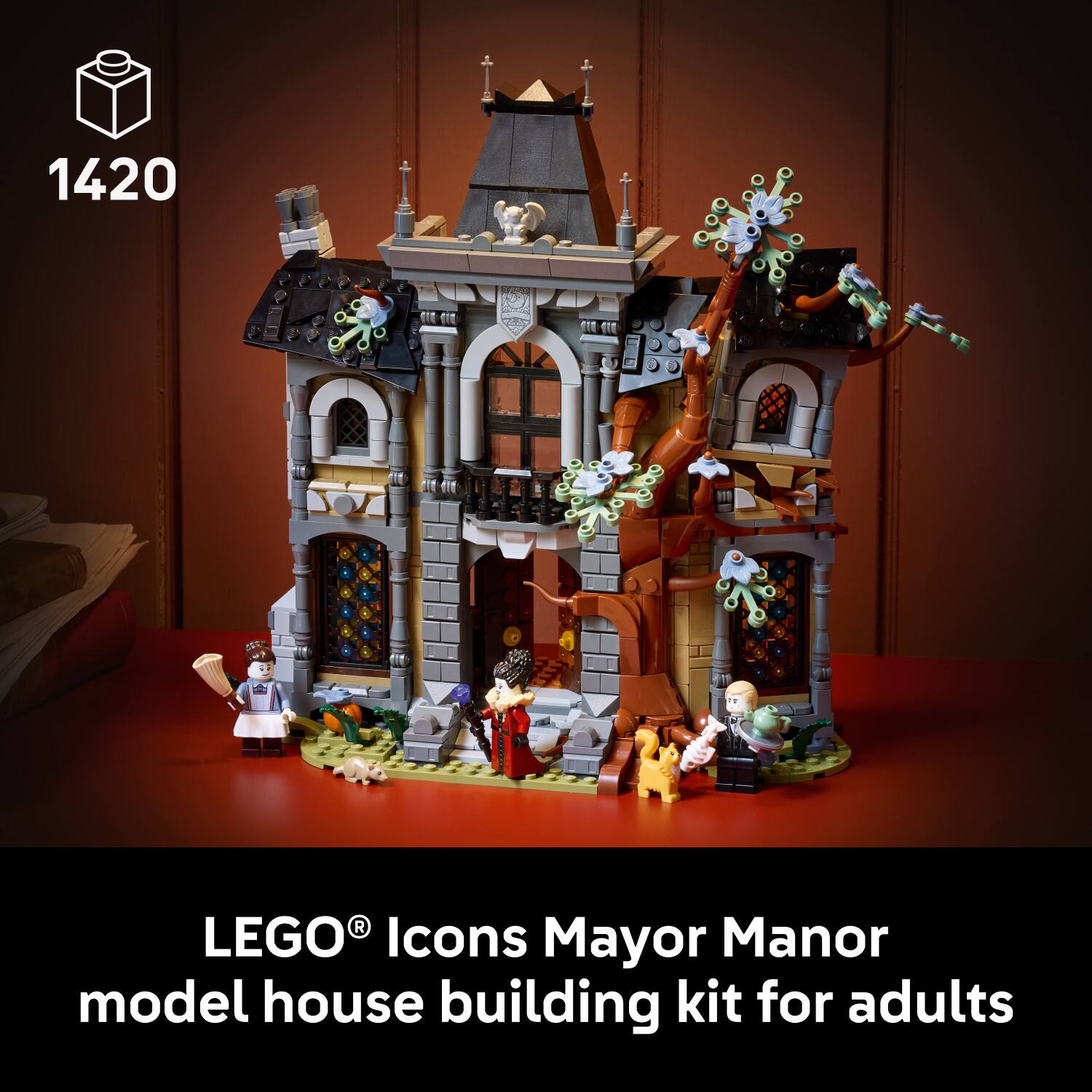 1420 R LEGO Icons Mayor Manor model house building kit for adults
