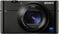 Sony - Cyber-shot DSC-RX100 V 20.1-Megapixel Digital Camera - Black - Front_Zoom